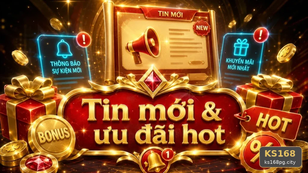Hướng Dẫn KS168 Tại ks168pg.city: Giải Thích Biểu Tượng, Tính Năng Và Quy Trình Thường Gặp Khi Nhận Tin Mới, Ưu Đãi